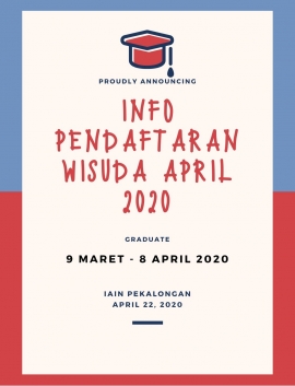 INFO PENDAFTARAN WISUDA APRIL 2020